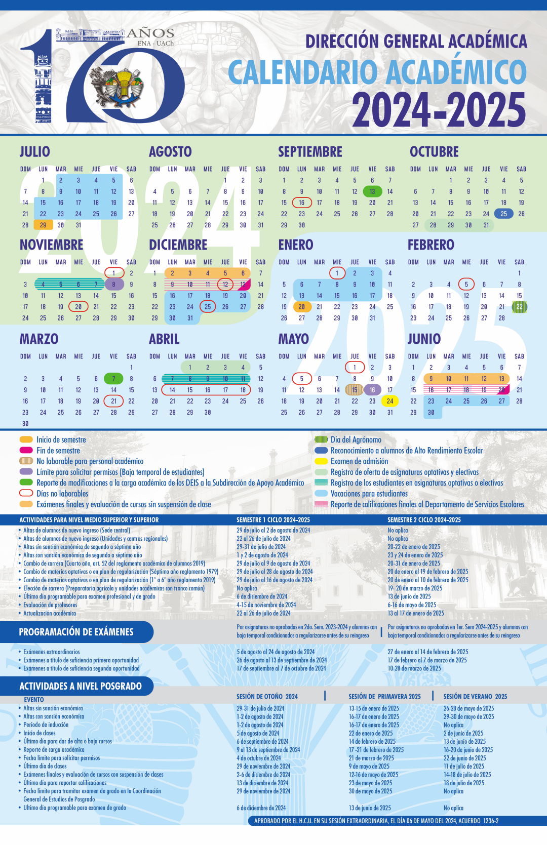 Calendario Chapingo 2025 Una Guía Para El Éxito Académico Calendario